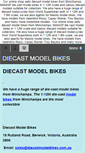 Mobile Screenshot of diecastmodelbikes.com.au